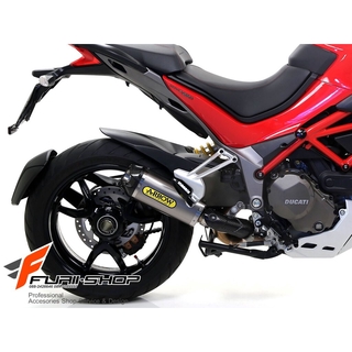 Arrow titanuim slip on werk สำหรับ Ducati Multistrada 1200