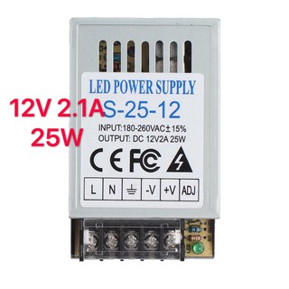 Electric สวิทชิ่ง เพาวเวอร์ ซัพพลาย Switching Power Supply 12V 2A 25W