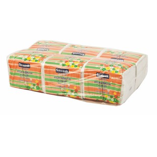 ราคาพิเศษ!! เซพแพ็ค กระดาษเช็ดปาก สีขาว 500 แผ่น x 6 ห่อ Savepak White Napkins 500 Sheets x 6 Packs