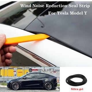 Tesla อุปกรณ์เสริมFor Tesla Model Y Silica gel Wind Noise Reduction Seal Stri Sunroof Version 2 Dameningอะไหล่รถยนต์