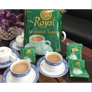 ชานมพม่า " royal tea " ชานม 3 in 1