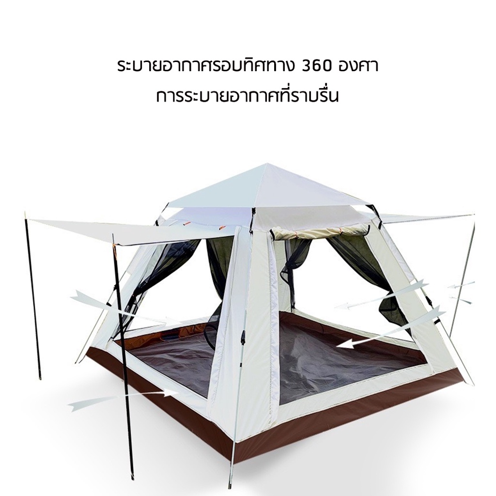 เดินดง เต็นท์นอน KORAMAN  นอนแบบกางอัตโนมัติ นอนได้ 3-4 คน กันน้ำระดับสูง เต็นท์นอน 4 คน เต็นท์นอน