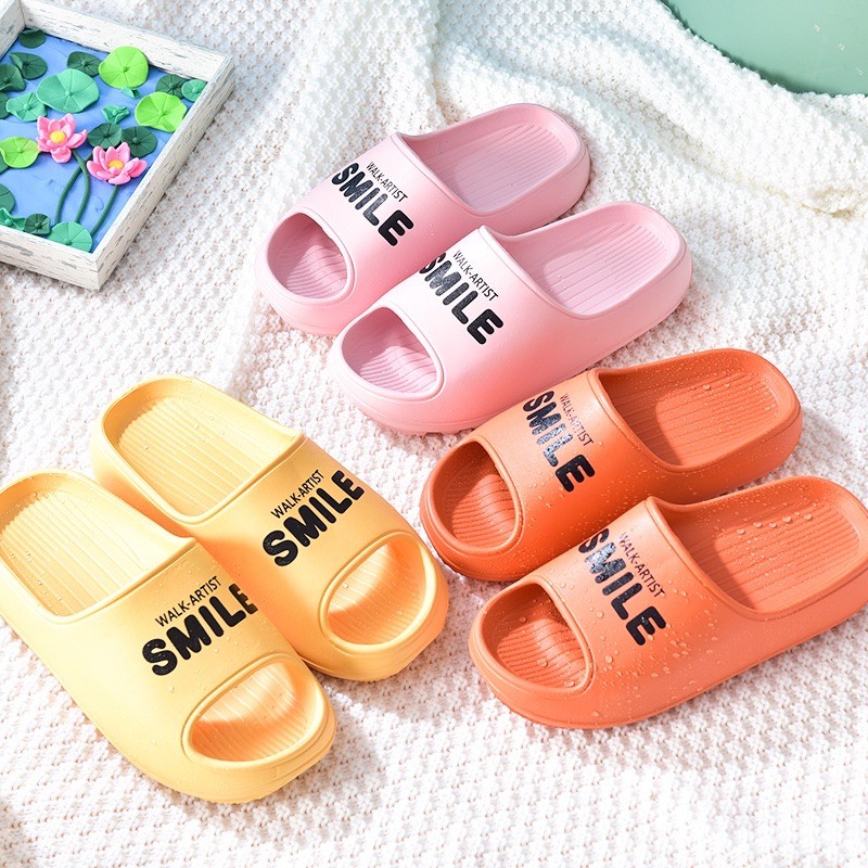 SMILE รองเท้าแตะ รองเท้าใส่ในบ้าน พื้นหนา4cm กันลื่น E2122