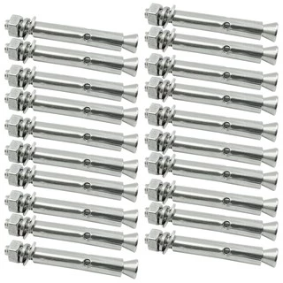 🙏ชุด 20 ตัว🙏พุกสแตนเลส เกรด304 ขนาด 6,8,10 มม. Nuts & Washers Expansion Screw Bolts Stainless Steel🎈THE TOOLS🎈