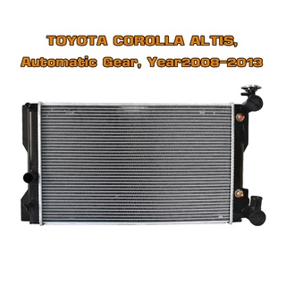 หม้อน้ำ TOYOTA ALTIS หม้อน้ำรถยนต์ อัลติส โฉมสอง โฉมสาม O.E.M โออีเอ็ม(พลาสติก+อลูมิเนียม)ปี 2008-2018 เกียร์ธรรมดา (MT)