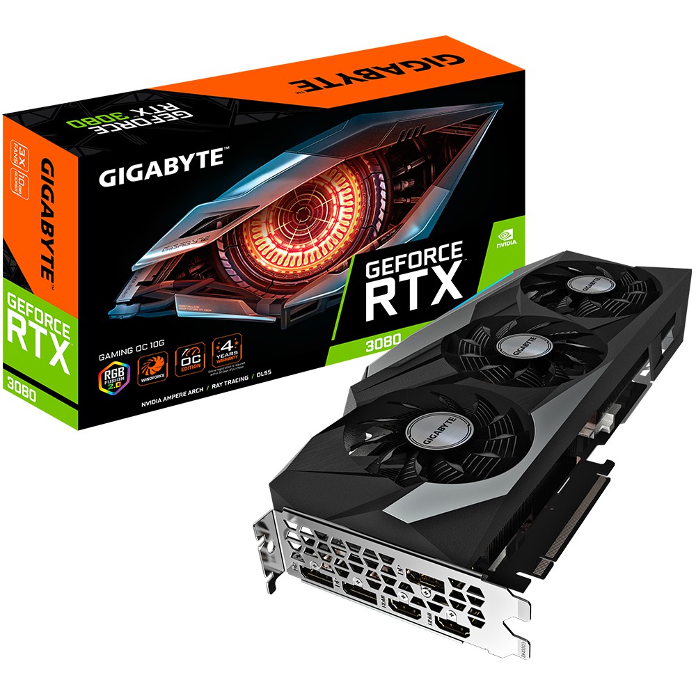 Graphic Card GIGABYTE  RTX 3080 GAMING OC 10G