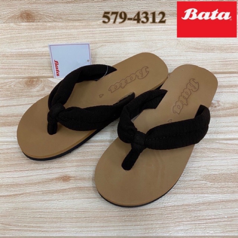 BATA รุ่น 579-4312 รองเท้าแตะหูคีบ size4-8 สีน้ำตาล (159.-)