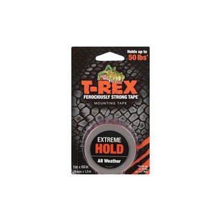 🔥The Best!! เทปกาว 2 หน้าพลังตะปู T-REX 25 มม. x 1.5 ม. | T REX | 285337 แผ่นเทปกาว อุปกรณ์แพคกิ้ง เครื่องมือช่าง เทป