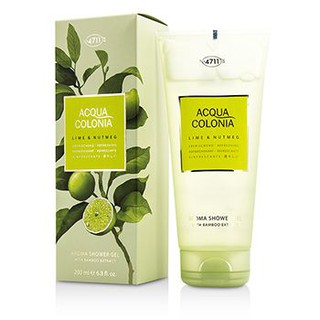 4711 Acqua Colonia Lime &amp; Nutmeg Aroma Shower Gel Size: 200ml/6.8oz