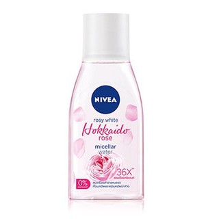 🌟 ไมเซล่า วอเตอร์ กุหลาบฮอกไกโด  ล้างเครื่องสำอาง นีเวีย NIVEA ROSY WHITE HOKKAIDO ROSE MICELLAR WATER 125มล.
