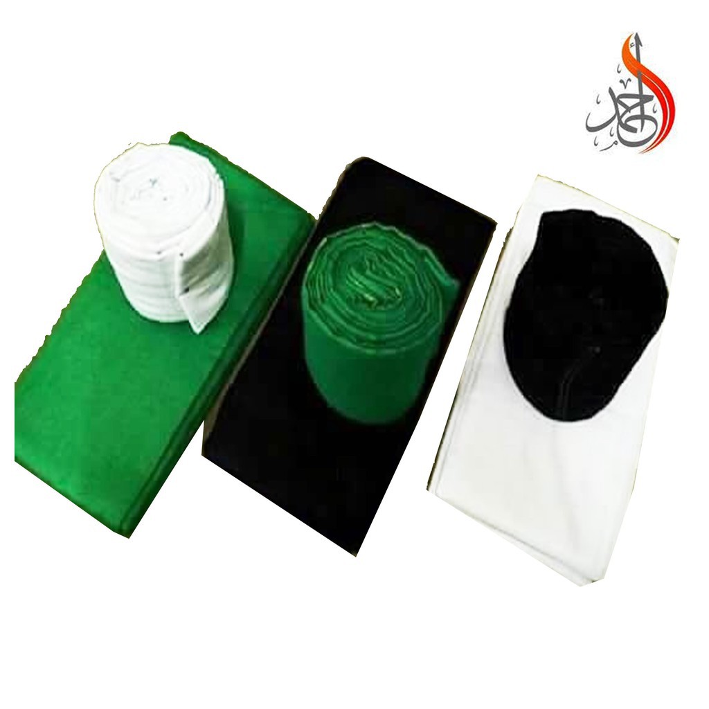HIJAU 7 HASTA - ALL BLACK GREEN WHITE BLACK WHITE GREEN TAHFIZ SCHOOL CHILDREN