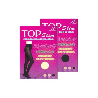 Top Slim ถุงน่องขาเรียว - สีเนื้อ/สีดำ (อย่างละ 1 คู่)