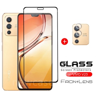 2in1 HD Tempered Glass For Vivo V23 S12 5G Pro v23pro s12Pro Transparent full cover lens Camera Screen Protector tempered glass Film