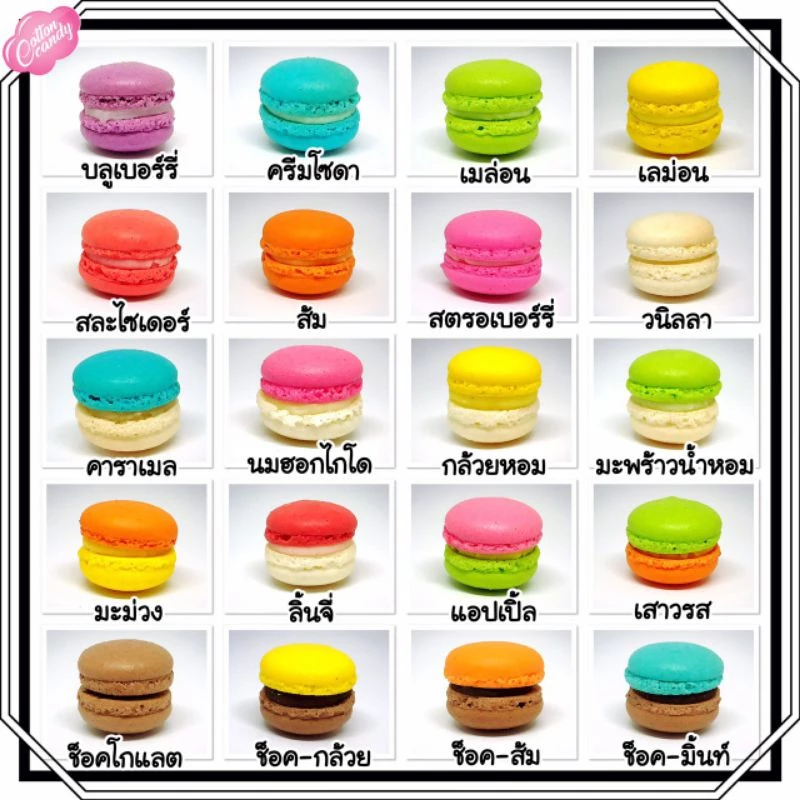 มาการองชิ้นปกติ "แบบกลม" (สั่งขั้นต่ำ 2 ชิ้น) *เลือกรสได้* thumbnail 4
