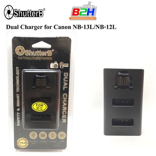 เเท่นชาร์จ Dual Charger for Canon NB-13L/NB-12L รับประกันศูนย์ 1 ปี