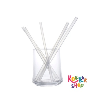 (ก๊อกแก๊ก) Silicone Straw Transparent หลอดดูดน้ำซิลิโคน Silicone Straw หลอดดูดน้ำ แบบหนา กันลื่น เป็นมิตรกับสิ่งแวดล้อม