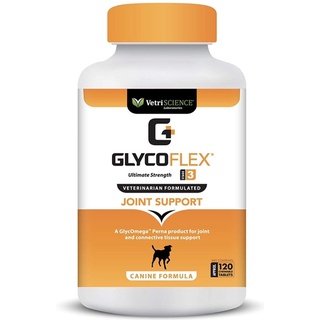 VetriScience GlycoFlex 3 Hip &amp; Joint Support 120 เม็ด บำรุงสะโพกและข้อสะโพก สำหรับสุนัข 120 เม็ด