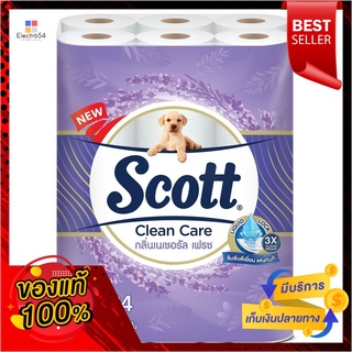 สก๊อตต์ คลีนแคร์กลิ่นเนเชอรัลเฟรช 24ม้วนSCOTT CLEAN CARE NATURAL FRESH 24ROLLS