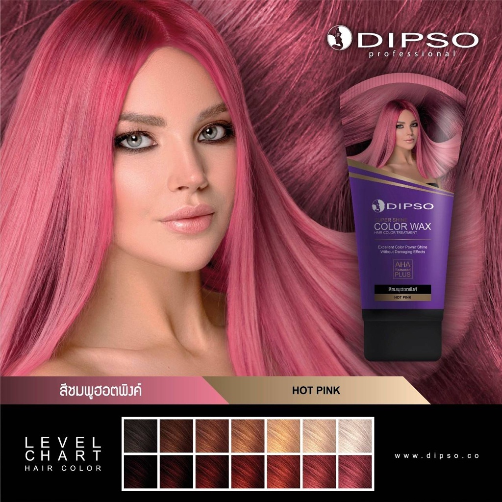 แว๊กซ์สีผมดิ๊พโซ่ ซุปเปอร์ ชายน์ แฮร์ คัลเลอร์ แว๊กซ์ 150 มล. DIPSO Super Shine Hair Color Wax 150 ml. รูปที่ 4