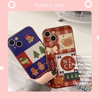 [พร้อมส่ง] เคสโทรศัพท์มือถือ ลายการ์ตูนคริสต์มาส สําหรับ Apple iPhone 14 13 12 11 PROMAX XS XR XSMAX SE2020 6 7 8PLUS MINI