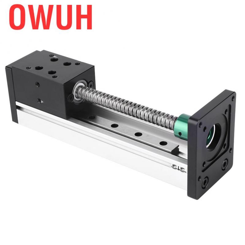 Owuh Aluminum Alloy Linear Guide Rail Slide Ball Screw Motion Table