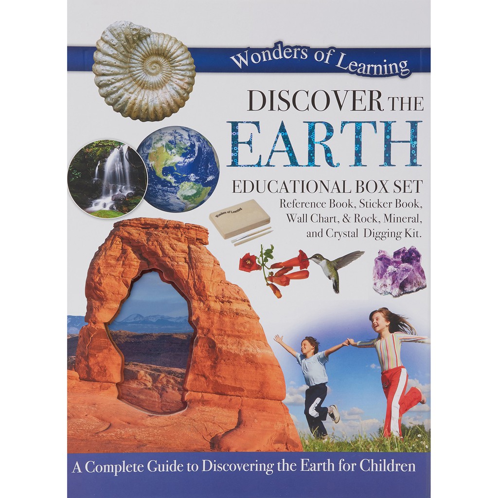 Discover the Earth Educational Box Set หนังสือเด็ก ชุดขุดคริสตัล ค้นพบโลก ภาษาอังกฤษ #00357 [X]
