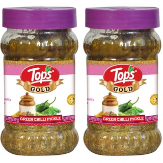 Tops Gold GreenChilli Pickle 375gm