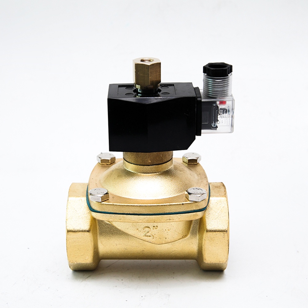 2 นิ้วโซลินอยด์วาล์วปกติเปิด 220VAC 24VDC 12VDC 110VAC 380VAC 12v โซลินอยด์วาล์วปกติเปิด