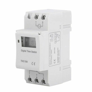 Timer Switch THC15A นาฬิกาตั้งเวลาดิจิตอล 16 โปรแกรม 220V