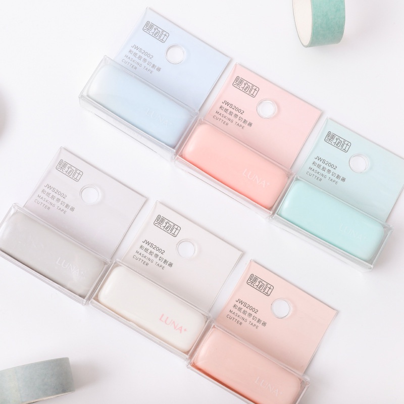 1pcs LUNA สี Masking เครื่องตัดเทปมินิแบบพกพาสําหรับ 6-30 มม.กระดาษ Washi เทปบ้าน DIY ไดอารี่อัลบั้ม B6595