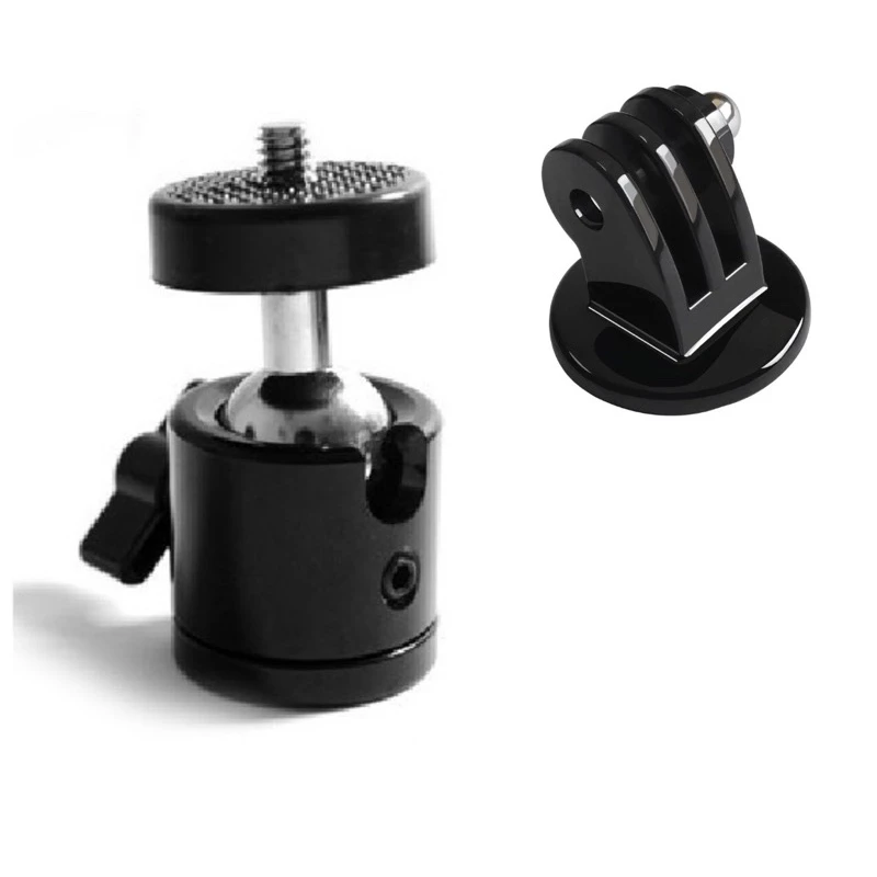 หัวบอล พร้อมตัวแปลงใส่กล้องแอคชั่น กล้องGOPRO โกโปร Ball Head for Gopro , Action Camera