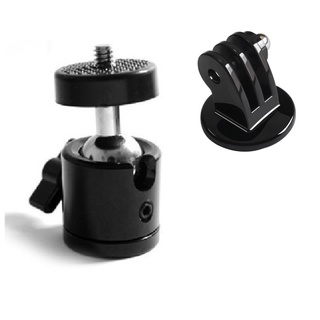 หัวบอลพร้อมตัวแปลงใส่กล้องแอคชั่น กล้องGOPRO โกโปร Ball Head for Gopro , Action Camera