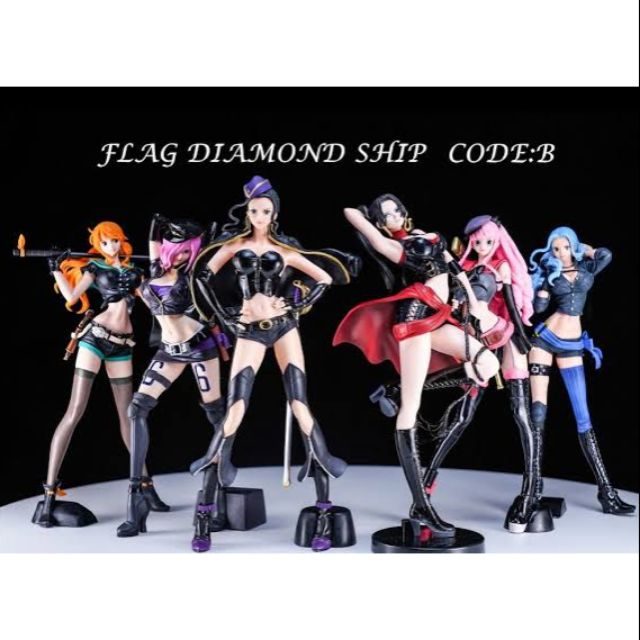 ของแท 100 One Piece Flag Diamond Ship Code B Shopee Thailand