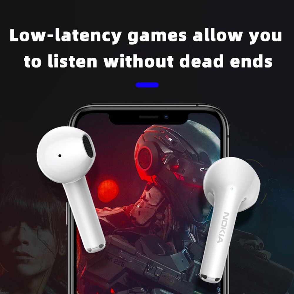 【รับประกัน 1 ปี】ของแท้100% Nokia E3110 TWS ชุดหูฟังสเตอริโอไร้สาย บลูทูธ 5.1 ลดเสียงรบกวน ควบคุมสัมผัส ไมโครโฟนคู่ - รูปที่ 5