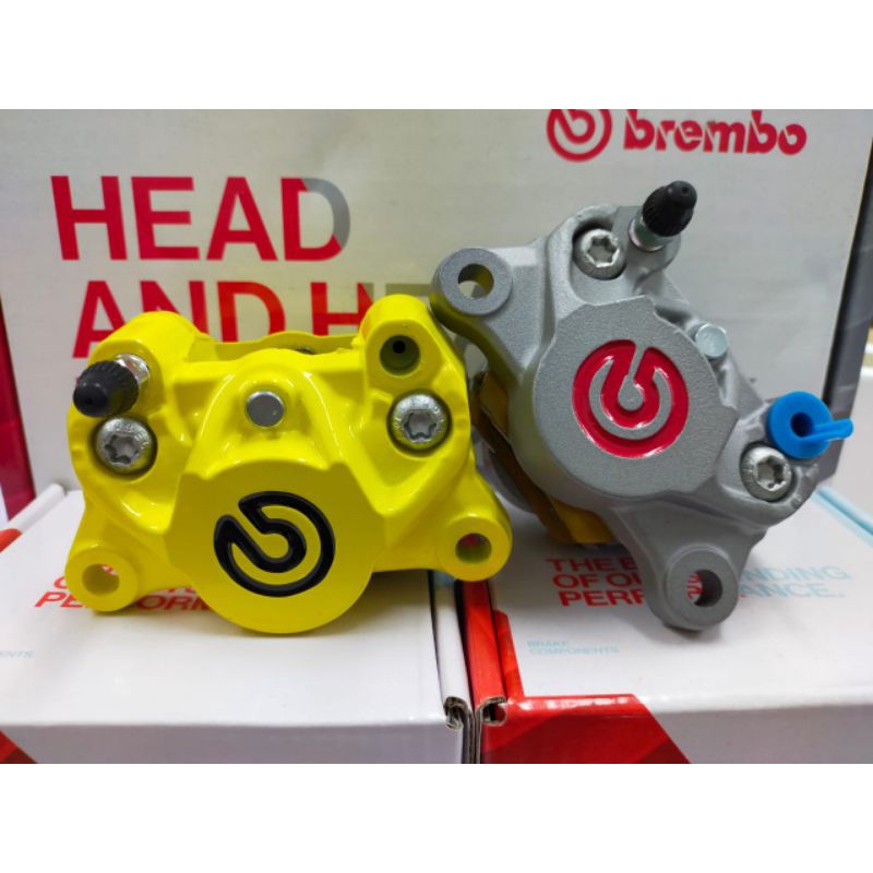 BREMBO P34 2POT สําเนาโลโก้สีแดง 1:1 99% เหมือนเทคโนโลยีคุณภาพดี 100% (ญี่ปุ่น) Y15 Y16 LC135 Nvx155