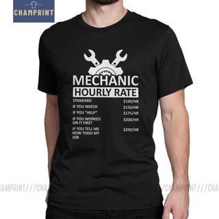 oversize T-shirt เสื้อยืดแขนสั้น พิมพ์ลาย Mechanic Hourly Rate สไตล์คลาสสิก สําหรับผู้ชาย FKkooi67DIeldl79 S-5XL