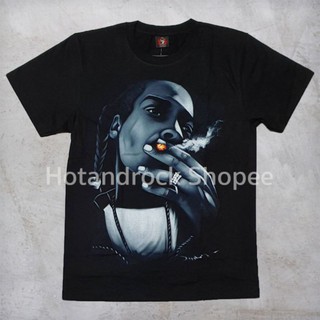 เสื้อยืดผ้าฝ้ายพรีเมี่ยม เสื้อยืดวง SNOOP DOGS TDM 1816 HOTANDROCK