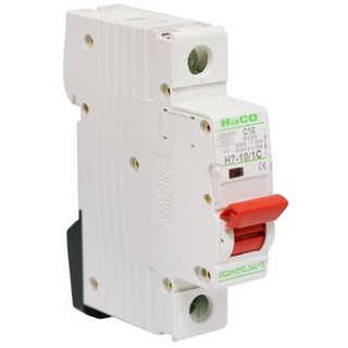 เบรกเกอร์ 10A H7-10/1C 1P HACO เบรคเกอร์และตู้ไฟ งานไฟฟ้า วัสดุก่อสร้าง BREAKER RCBO มาตรฐาน IEC60898-1995 ป้องกันไฟดูด