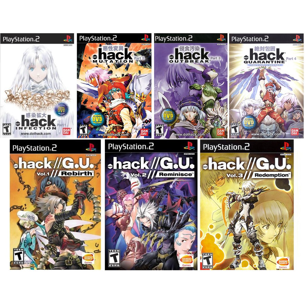 แผ่นเกมส์ PS2 (ส่งไว) Dot Hack ALL (RPG)