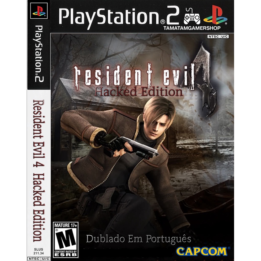 Resident Evil 4 Hacked Edition ps2 แผ่นไรท์ PS2 เกมเพล2 แนวเกมยิงผีชีวะ เกมยิงผีดิบ