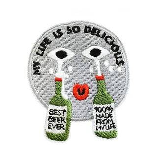 My life is so delicious - embroidered patch ตัวรีดลายปัก