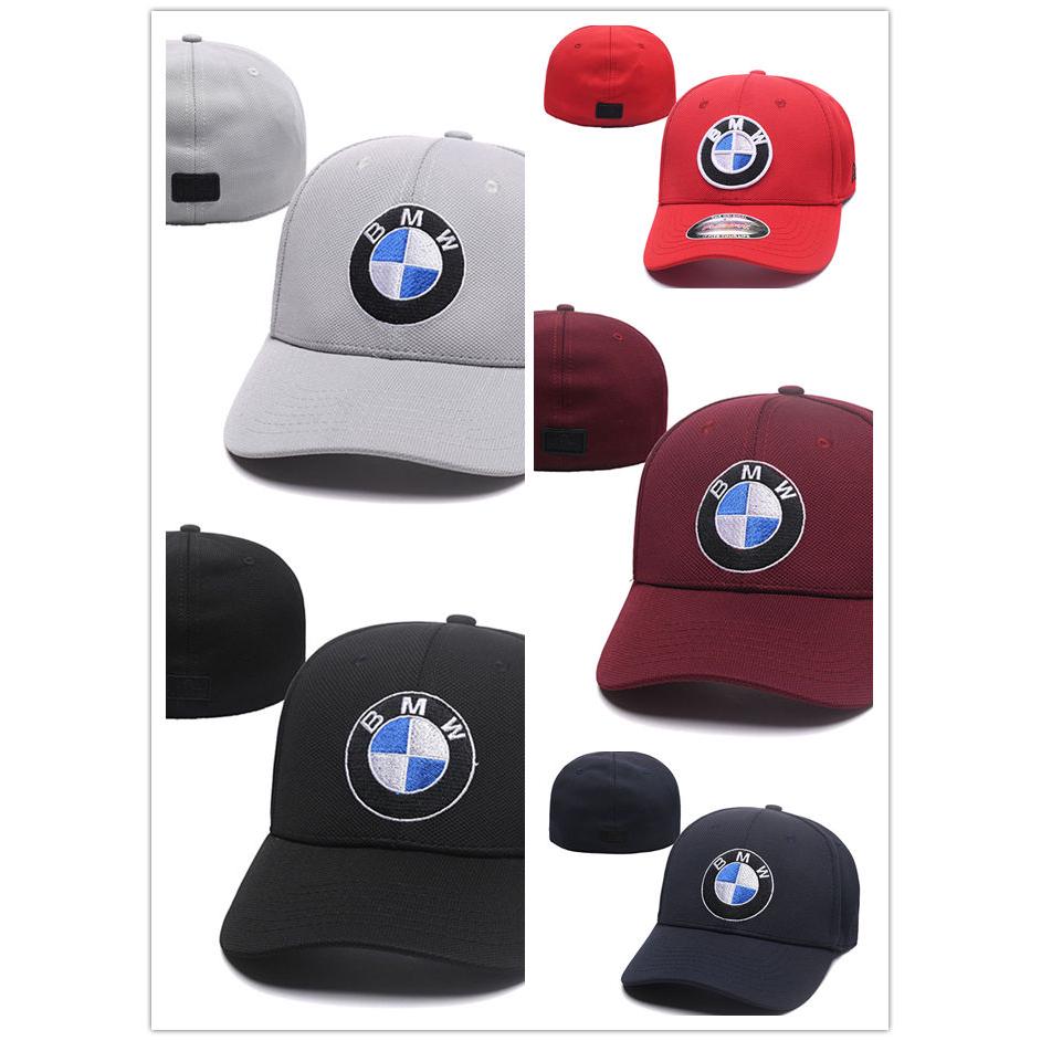 หมวกปักลายโลโก้ปรับได้สำหรับ BMW fitted Elastic cap หมวกแก๊ป