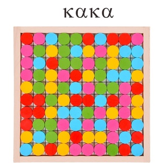 [Kaka] จิ๊กซอว์ไม้ปริศนา สีรุ้ง ของเล่นเสริมการเรียนรู้ สําหรับเด็ก