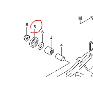 【 แท้  】 ซูซูกิ ยางกันฝุ่น SUZUKI GSX-R150 สวิงอาร์ม แกนตะเกียบหลัง