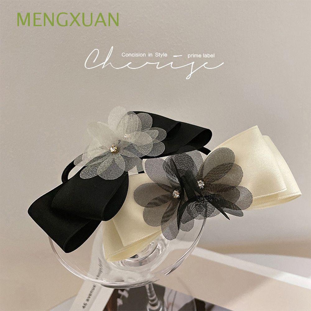 MENGXUAN Simple Bow Hair Rope Cute Female Hair Accessories Flower Hair