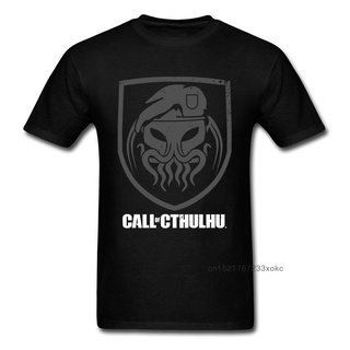 [COD]ขายดี เสื้อยืดแขนสั้น พิมพ์ลายโลโก้ Cthulhus Duty Call Cthulhu สีดํา สไตล์ฮิปฮอป สําหรับผู้ชาย JNgclg06BNkncf09