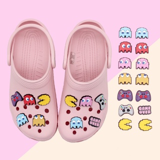 เกมการ์ตูน Pac-Man Jibbitz diy ถอดได้ รองเท้า crocs สามมิติ pvc shoe charms accessories หัวเข็มขัด ของขวัญคริสต์มาสสำหรับเด็กผู้ชายและเด็ก 1000 รุ่น สําหรับคุณเลือก