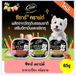 Cesar Craft ซีซาร์ คราฟต์ อาหารสุนัขเปียก แบบถาด 85g