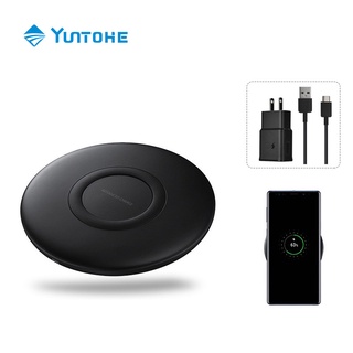 YUNTOHE Original แท่นชาร์จไร้สายสำหรับSamsung S10 Fast Qi Wireless Charger Pad สำหรับ Galaxy S10 S22 S21 S20 S8 EP-P1100