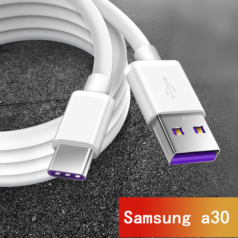 For Samsung A30 สายชาร์จ Cable Data Line Super Fast Charge samsunga30 Charging Line Connected to Computer USB